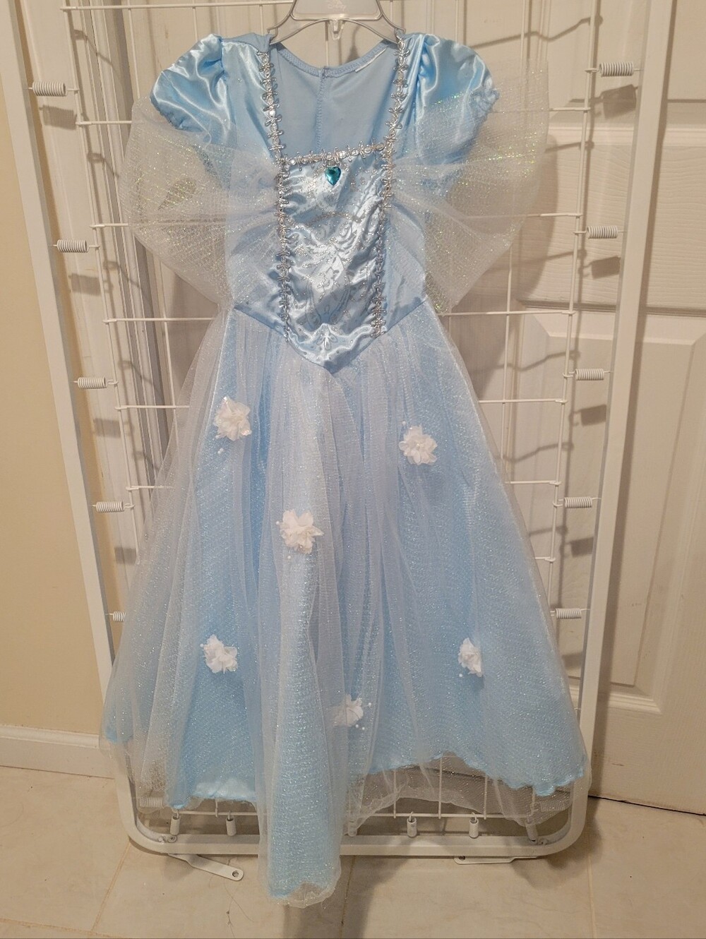 Disney size 5/6 Cinderella Costume Princess Dress Girls kids Halloween